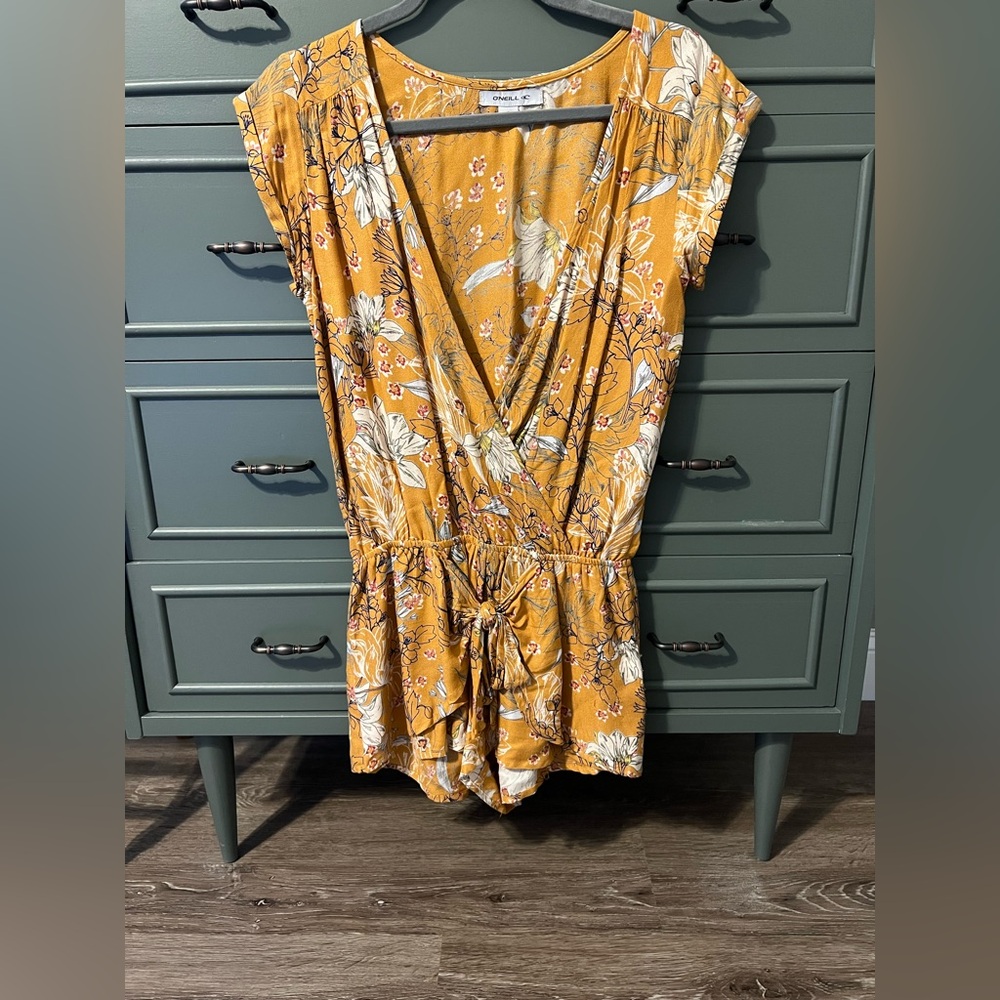 O'Neill Mustard Floral Dress